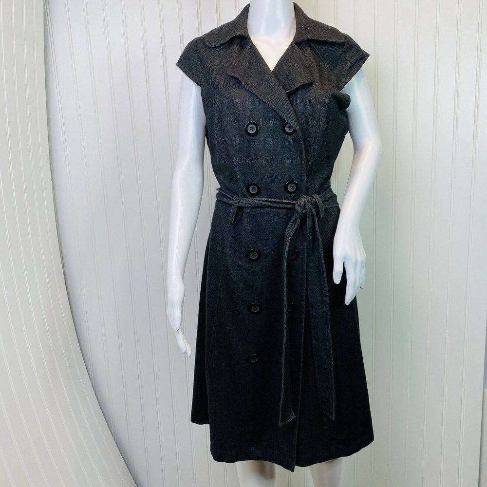 Liz Claiborne Size 14 Dress Gray Sleeveless